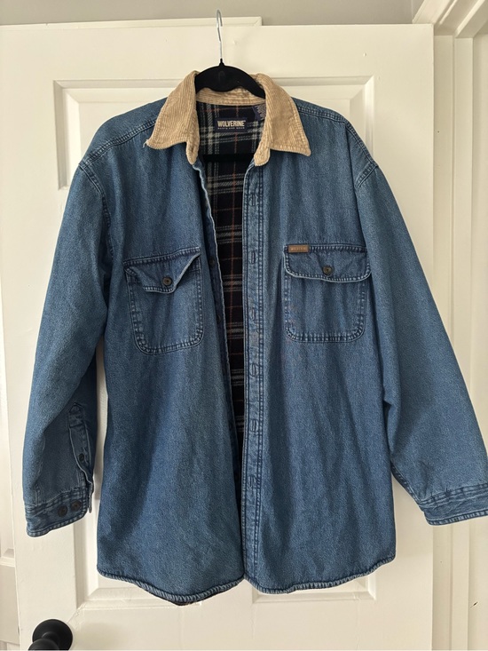 Wolverine Other - Wolverine Boots & Gear Fleece Lined Denim Shirt Jacket - Size Large